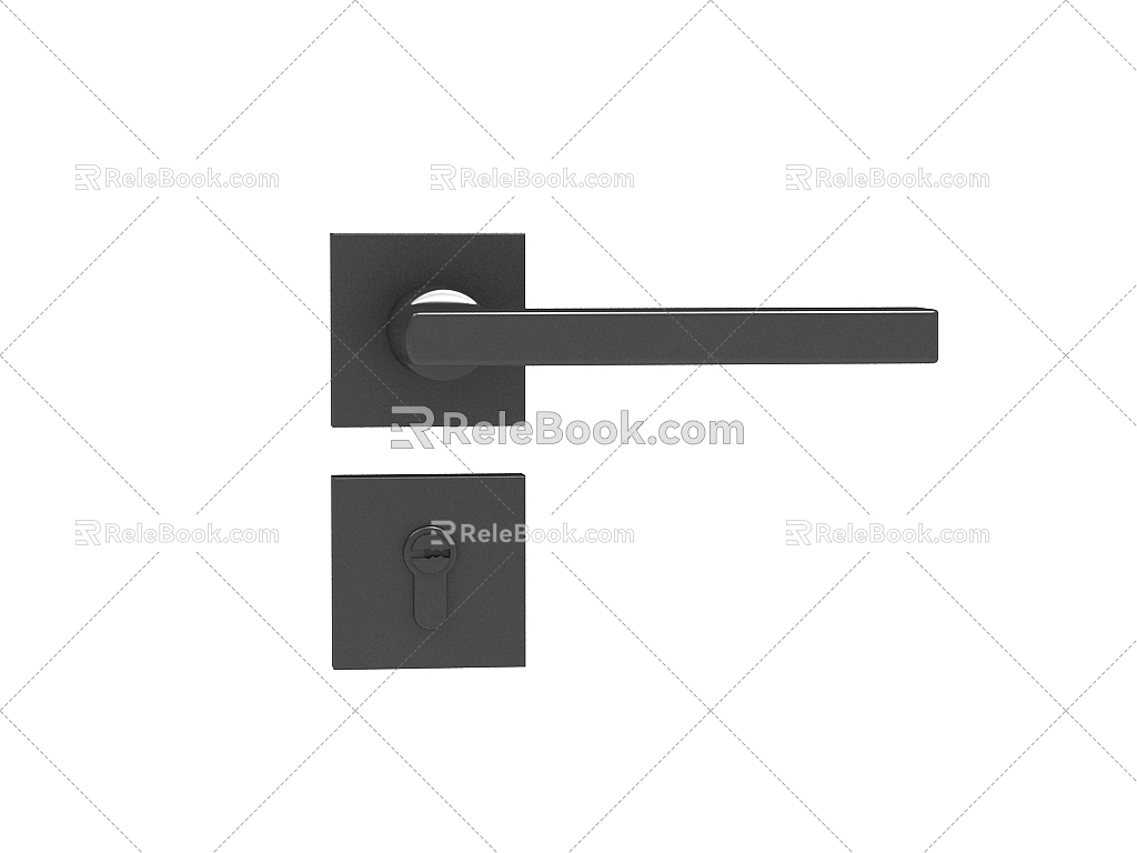 Modern Door Handle 3d model