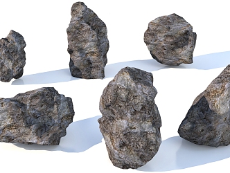 Stone Rock Landscape Stone Combination 3d model