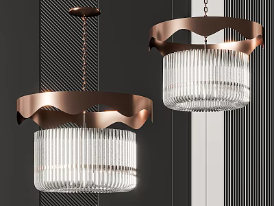 Light Luxury Crystal Chandelier 3d model