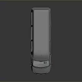 Modern Gray Passenger Van Exterior With Multiple Side Windows 3D Render