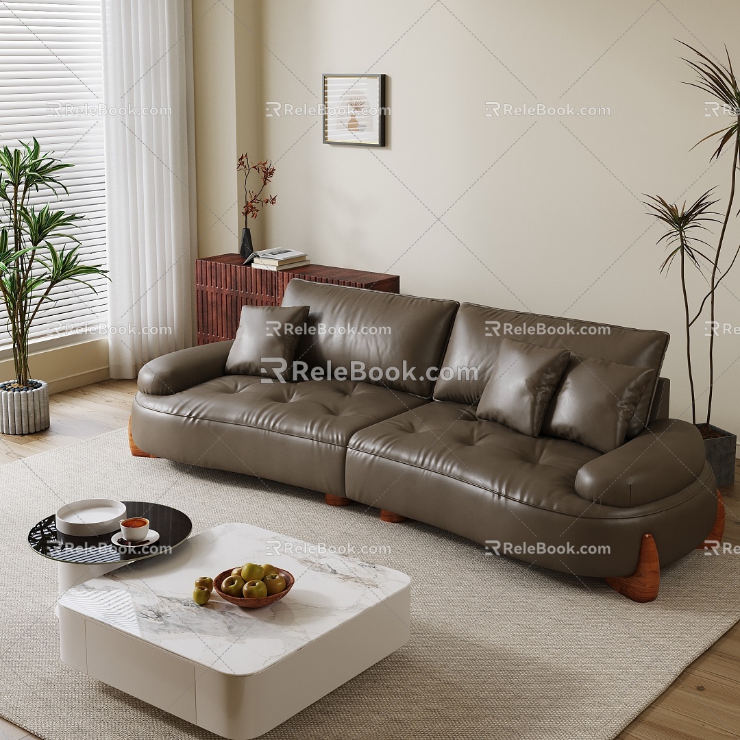 Many people's sofas. 3d model