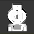White Medical Equipment with Open Transparent Lid and Stable Stand Base