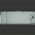 Modern Operating Room With Surgical Lights Operating Table And Medical Cart