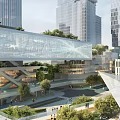Modern Industrial Factory Building Design With Glass Facade Greenery And Open Areas