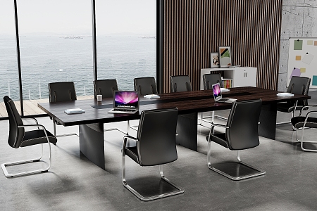 Modern Office Conference Table 3d model