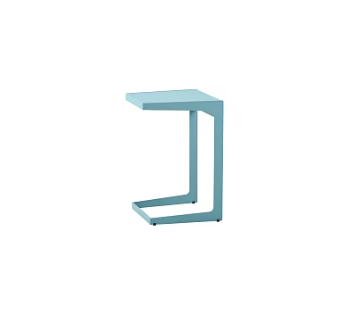 Light Blue Modern Coffee Table With Stylish Geometric Frame For Living Room 3d model
