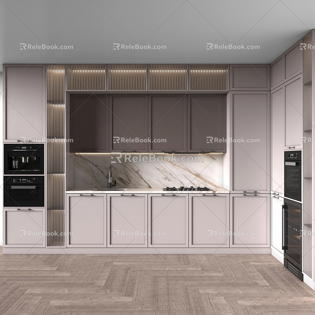 Modern Kitchen Cabinets 3d model