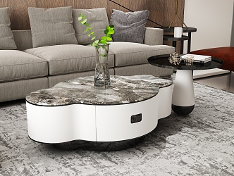 Different shape coffee table 3d model