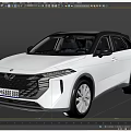 Modern Silver SUV With Sleek Exterior Black Wheels And Stylish Modern Design 3d model