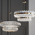 Light Luxury Crystal Chandelier 3d model