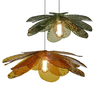 Vintage Chandelier Glass Chandelier Decorative Chandelier 3d model
