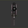 Vintage Film Camera Electronic Device With Retro Metal Components And Classic Lens