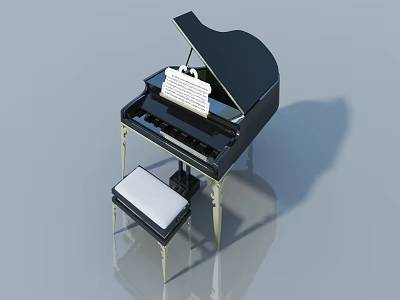 Elegant Modern Swing Door Design With Glass Panel For Home Interior 3d model