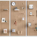Modern Cave Board Display Frame Wall Trim Board Cave Board Storage Rack Decorative Rack 3d model