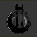 Black And Silver Cylindrical Household Items With Striped Design For Daily Use