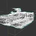 Modern Military Tank With Advanced Armored Turret And Main Cannon Design