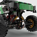 LEGO toy blocks 4WD pickup buggy 3d model