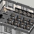 Modern Storage Room Warehouse 3d model