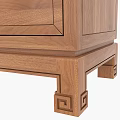 Traditional Style Wooden Chest of Drawers with Golden Handles and Carved Leg Details