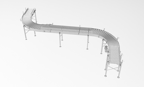 Curve drum line assembly line 515 3d model