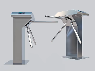 Public Facility Modern Stainless Steel Tripod Turnstile For Access Control System 3d model