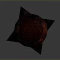 Ancient Melee Weapon With Spiked Head And Wooden Handle Design