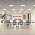 Modern Spacious Conference Room Interior Design With Large Table Chairs And Wall Decor