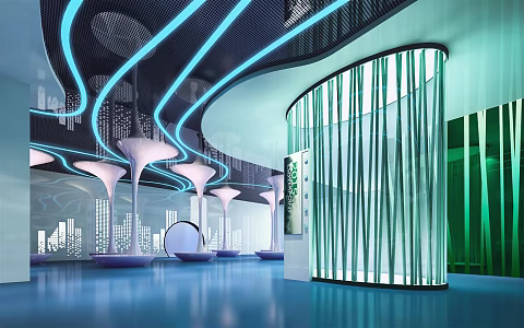 Modern Exhibition Hall Ecological Exhibition Hall 3d model