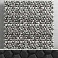 Modern background wall Hexagonal background wall 3d model