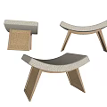 Modern Stool Sofa Stool Low Stool Shoe Changing Stool 3d model