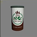 Old Story Coffee Canister With Tea Coffee Accessories And Cup Design