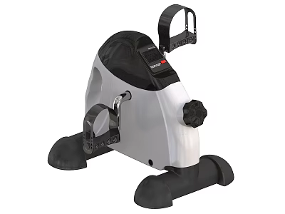 Mini Exercise Bike With White And Black Design Adjustable Resistance For Home Fitness Training 3d model