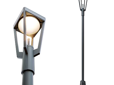 Outdoor lights, street lights, landscape lights 3d model