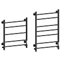 Modern Black Bathroom Towel Rack With Multi Bar Wall Mounted Design 3d model