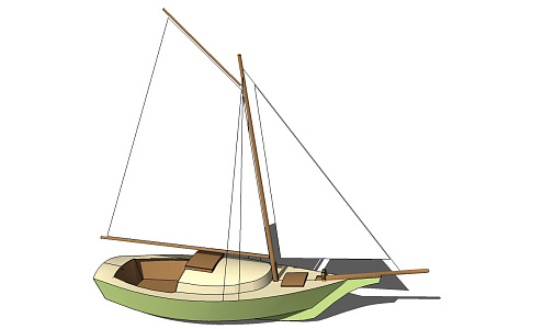 Modern Sailing 3d model