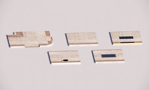 modern pavement 3d model