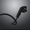 Black Electric Vehicle Charging Gun With Flexible Cable And Modern Design