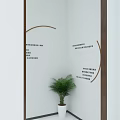 Modern Tea Room With White Walls Brown Wooden Cabinets Water Dispenser And Light Tiled Floor