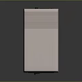 Vintage Commodore 128D Computer With Gray Casing Front Panel Buttons And Colorful Stripe Design