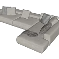 Modern Minotti Multiplayer Sofa 3d model
