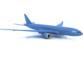 modern aircraft 3d model