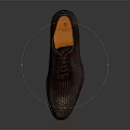 Men's Brown Woven Leather Formal Lace up Pointed Toe Dress Shoes Style