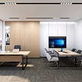 Modern Office Manager's Office 3d model