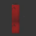 Red Curved Slide With Metal Ladder Stable Base Outdoor Playground Equipment For Kids