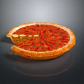 Delicious Fruit Pie With Golden Crust Fresh Slices And Pecan Topping