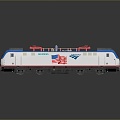 train light rail subway high-speed rail EMU modern train high-speed train high-speed locomotive EMU 3d model