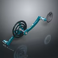 Weapon Mechanical Structure With Teal Gear System And Metal Components
