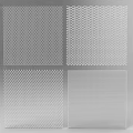 Architectural Components Showcasing Four Different Perforated Grid Patterns for Modern Design