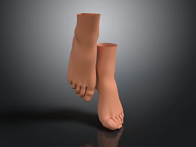 Detailed Human Foot Organ Model With Anatomical Structure And Realistic Design 3d model