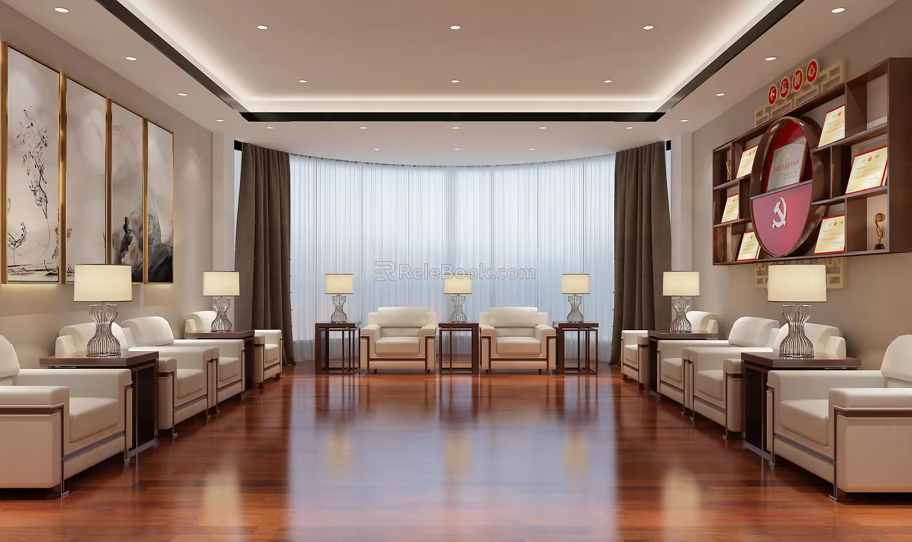 New Chinese Reception Room 3d model